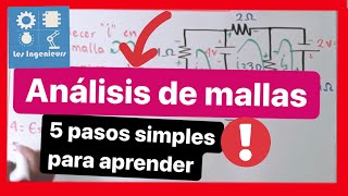 ✅ANÁLISIS de MALLA CIRCUITO 3 mallas  Aprénde RÁPIDO y FÁCIL  ANÁLISIS DE CIRCUITOS en INGENIERÍA💯 [upl. by Ten]