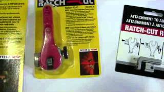 RatchCut RC375A MiniAutomatic Tube Cutter from RatchCutDieNutSandboss ID11162 [upl. by Cobby]