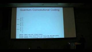 EntanglementAssisted Quantum Convolutional Coding Part 1  Mark M Wilde [upl. by Cha917]