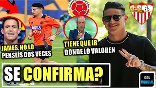 🔥BOMBA JAMES RODRIGUEZ Y UN NUEVO PRETENDIENTE QUE LO QUIERE EN EUROPA  SE CONFIRMA [upl. by Boothman]