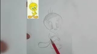 Tweety Cartoon Drawingll Easy Drawing Videoll Creativemind204 [upl. by Emlyn245]