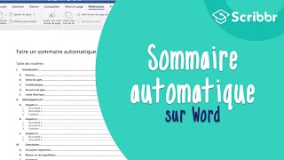 Faire un sommaire automatique sur Word en moins de 3 minutes   Scribbr 🎓 [upl. by Kan]