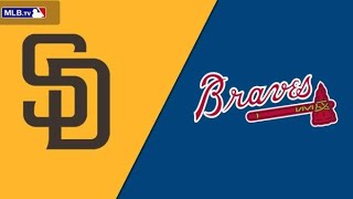 San Diego Padres vs Atlanta Braves live Baseball Match Today  MLB [upl. by Hyo]