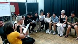 1ST REHEARSAL OF TABING ILOG THE MUSICAL CASTS  TINGNAN MO NGA NAMAN [upl. by Atiuqehs]