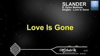 Karaoke Lirik Lagu Slander ft Dylan Matthew  Love Is Gone KaraokeLyricAudio Visualizer [upl. by Ping]