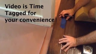 How to install wood flooring  Doorways Room transitions and floor vents [upl. by Sollars550]