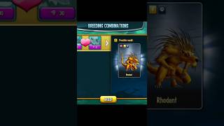 NEW Breeding Combinations  Rhodent Monster Legends Shorts [upl. by Eedeed]