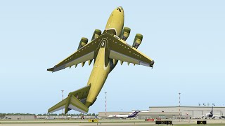 C17 Globemaster Crazy Vertical Take Off  XPlane11 [upl. by Stodder15]