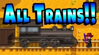 All The Trains Including Rare Present Train  Stardew Valley [upl. by Nomis690]