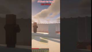 Attack on Titan but Minecraft villager 😳😢 shorts minecraft [upl. by Gazo196]