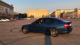 bmw 330i e46 m54b30 burnout drift [upl. by Sedgewick262]