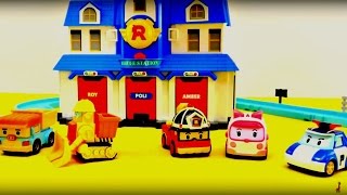 Robocar Poli construction dune nouvelle station de secourisme [upl. by Gierc]