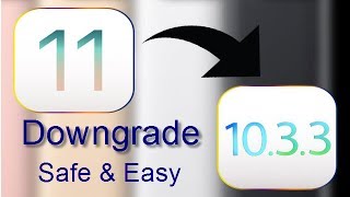 Downgrade iOS 11 Beta 2 to iOS 1033No StuckSafe amp Easy [upl. by Allecsirp]