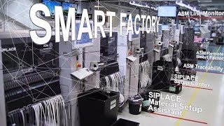 ASM Smart SMT Factory Network Aros electronics in Gothenburg Sweden [upl. by Kinsman701]