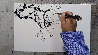 Spring and water  Chinese Ink Painting [upl. by Raviv984]