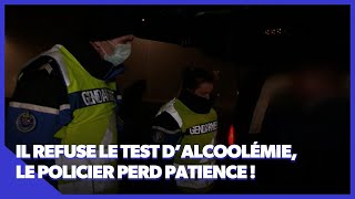 Il refuse le test dalcoolémie le policier perd patience [upl. by Aiotal733]