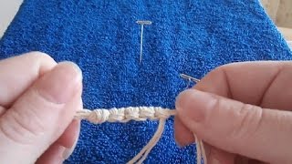 How to Tie a Vertical Larks Head Knot to Make Hemp Necklaces [upl. by Cockburn102]