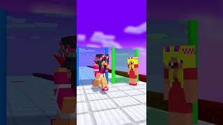 Love Run Aphmau And Noob Girls  Imagine Dragon minecraftanimation fypシ゚ minecraftshorts [upl. by Wendelin995]