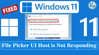 ✅ How To Fix File Picker UI Host Pickerhostexe is Not Responding in Windows 1110 [upl. by Aneev388]