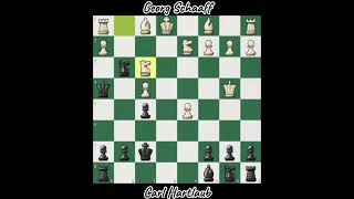 CARL HARTLAUB vd GEORG SCHAAFF JERMAN 1907 chess catur chessgrandmaster [upl. by Noramac]