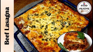 Beef Lasagna  Beef amp Cheesy Lasagna Recipe  Easy Beef Lasagna  Easy Dinner [upl. by Walli]