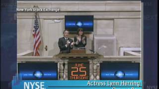 25 June 2009 NYSE Opening Bell Lynn Herring [upl. by Neirda]