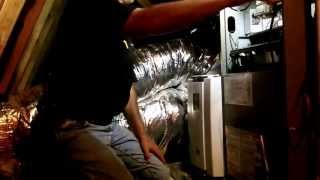 AprilAire 5000 Air Cleaner Install [upl. by Yehsa]