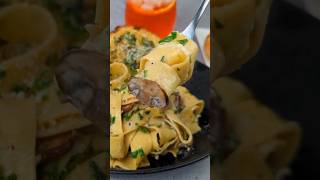 Pappardelle Mushroom Pasta 🍝🍄 shorts recipe cooking youtubeshorts pasta easyrecipe shortsfeed [upl. by Nitza51]