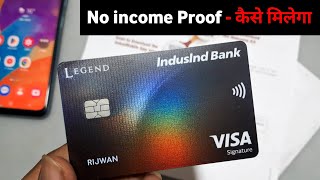 indusind Credit Card Lifetime Free Without income Proof  indusind Bank Credit Card Approved [upl. by Enitsirhk]