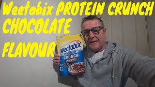 Weetabix PROTEIN CRUNCH chocolate flavour food taste test review [upl. by Florie]