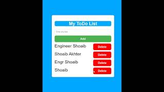 todo list javascript  todo list html css javascript  todo list app  todo app todo app javascript [upl. by Jeremy]