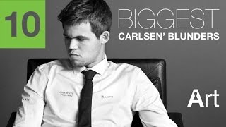 Top 10 biggest Magnus Carlsens Blunders  Chess Clip  2 [upl. by Irabaj]