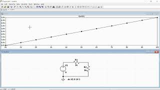 LT Spice Tutorial  EP 2  DC Sweep Voltage Divider [upl. by Hsiri]