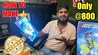 How to make led photo frame 🖼️ 100 handmade  maazranchi completeart ledlight Completeart [upl. by Aerdnod]