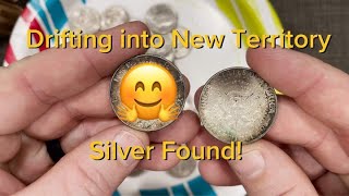 I drifted into New Territory and found some silver  Coin Roll Hunting Half Dollars [upl. by Ytrebil459]