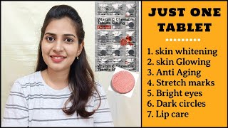 Vitamin C for Skin Whitening in Telugu  VITAMIN C Serum for Face Glow  Vitamin C Tablet Face packs [upl. by Monroe]