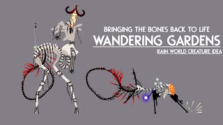 A Garden Blooming on a Skeleton Host – the Wandering Garden Rain World Creature Ideas [upl. by Ahsilac]