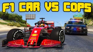 F1 Car Robs Banks In GTA 5 RP [upl. by Gnaht]