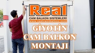 Giyotin Cam Balkon Montajı  REAL CAM BALKON [upl. by Carolee23]