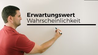 Erwartungswert in der Wahrscheinlichkeit einfache Version Unterstufe  Mathe by Daniel Jung [upl. by Burrton]