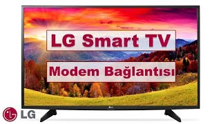 LG Smart TV İnternet Modem bağlantısı [upl. by Rexferd587]