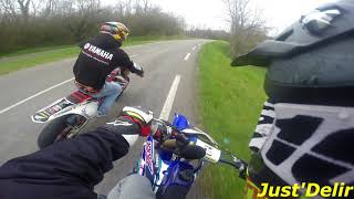 250 YZX WRZ vs 450 crf supermotard en course de cote [upl. by Enaek]