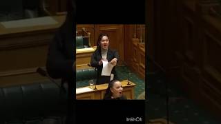 Maori MP rips Treaty Bill performs a haka in NZ Parliament protest [upl. by Ogata]