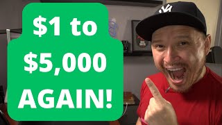 🤑😱1 to 5000 With Binary Options  LIVE and COMPLETE Video😎💶 [upl. by Sinnek]