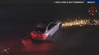 FULL CHASE Authorities chase suspect in stolen vehicle in Los Angeles [upl. by Giannini]