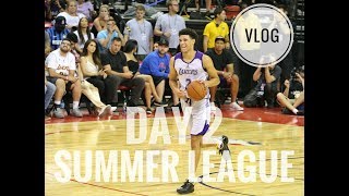 Day 2 NBA Summer League Vlog Lonzo Ball Dunk Floyd Mayweather amp Ben Simmons [upl. by Nhguaved837]