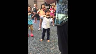 Lightly row group class Suzuki violin lesson [upl. by Eycats]