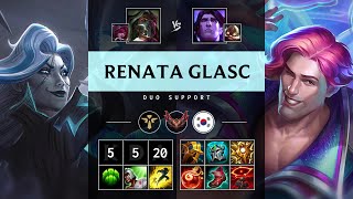 Renata Glasc Support vs Taric Vision Controller  KR Grandmaster Patch 1422 [upl. by Ikoek]