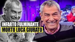 È morto Luca Giurato L annuncio della moglie infarto fulminante in vacanza [upl. by Joshuah]