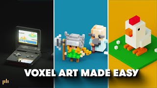 How to Create 3D Voxel Art with MagicaVoxel  PremiumBeatcom [upl. by Kcaz]